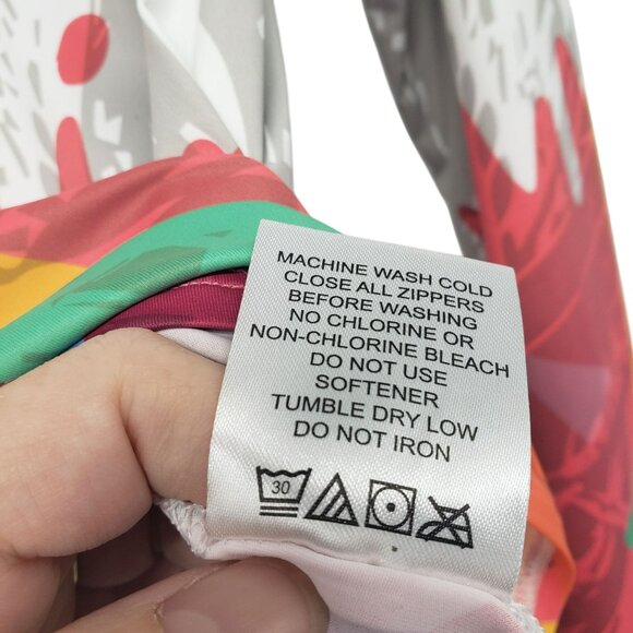 Terry Cycling Long Sleeve Athletic Shirt Front Zip Womens M Eiffel Tower Print - Picture 5 of 12